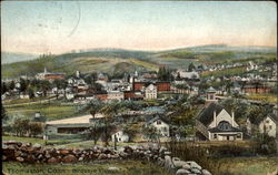 Birdseye View Of Thomaston Connecticut Postcard Postcard