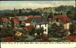 White Plains From Battle Hill New York Postcard Postcard