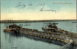 Steel Co's Piers Sydney, NS Canada Nova Scotia Postcard Postcard