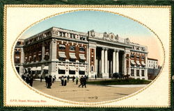 C. P. R. Depot Postcard