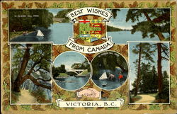 Best Wishes From Canada Postcard