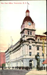 The Post Office Vancouver, BC Canada British Columbia Postcard Postcard