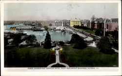 Inner Harbor And Empress Hotel From Parliament Building Victoria, BC Canada British Columbia Postcard Postcard