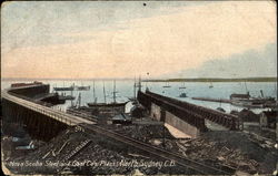 Nova Scotia Steel And Coal Co's Piers North Sydney, NS Canada Postcard Postcard