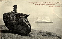 Viewing An Island Of Ice Postcard