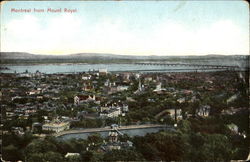 Montreal From Mount Royal Postcard