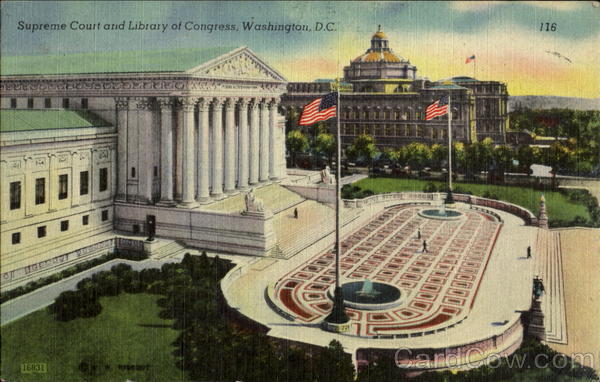 Supreme Court And Library Of Congress Washington District of Columbia