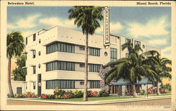 Belvedere Hotel, 843 Euclid Ave Miami Beach Florida