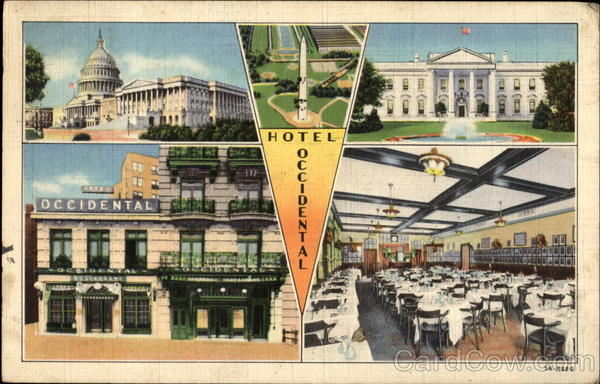 Hotel Occidental, 1411 Pennsylvania Ave., N. W. Washington District of Columbia