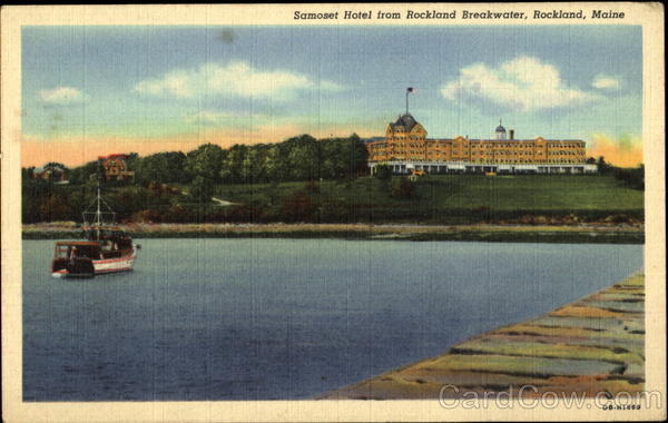 Samoset Hotel From Rockland Breakwater Maine