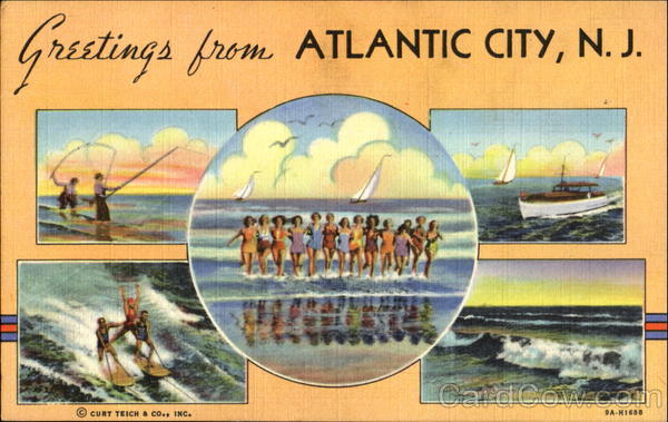 Greetings From Atlantic City New Jersey