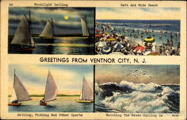 Greetings From Ventnor City New Jersey