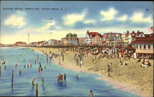 Bathing Beach, North End Ocean Grove New Jersey