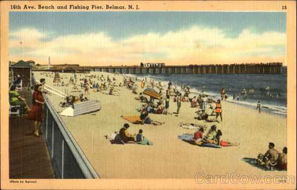 16Th Ave. Beach And Fishing Pier Belmar New Jersey