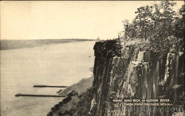Indian Head Rock On Hudson River Scenic New Jersey