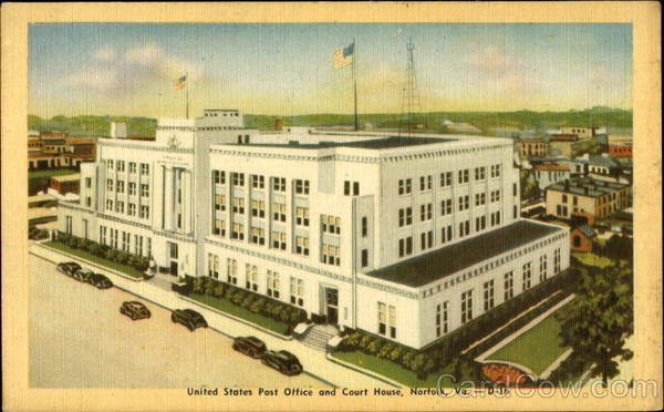 United States Post Office And Court House Norfolk Virginia