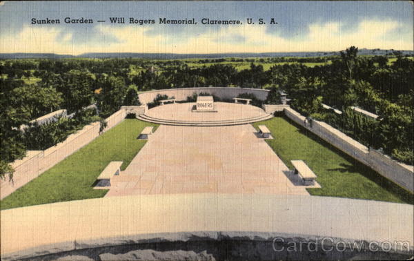 Sunken Garden Will Rogers Memorial Claremore Oklahoma