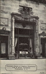 National Church Of Positive Christianity, 1726 H. Street Northwest Postcard