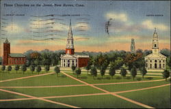 Three Churches On The Green Postcard