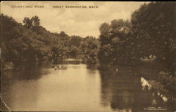 Housatonic River Great Barrington, MA Postcard Postcard