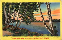 Greetings From South Sandisfield Postcard