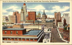 Convention Headquarters Baltimore, MD Postcard Postcard