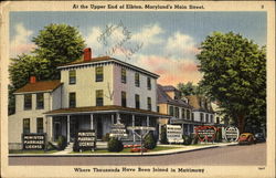 At The Upper End Of Elkton, Maryland's Main Street Postcard Postcard