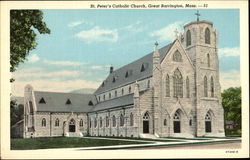 St. Peter's Catholic Church Great Barrington, MA Postcard Postcard