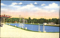 Swimming Pool, Audubon Park Postcard