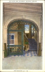 Old Gate And Stairway Postcard