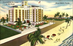 The Croydon Arms Hotel And Apartments, Collins Avenue And 38th Street Postcard