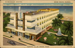 Somerset Hotel, 4th Street & Ocean Drive Postcard