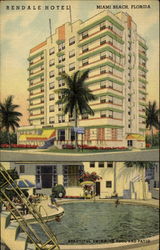Rendale Hotel, Collins Ave. at 32nd St. Postcard