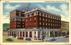 Brodhead Hotel Beaver Falls, PA Postcard Postcard