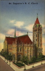 St. Augustine's R. C. Church, 116 Sixth Ave Postcard