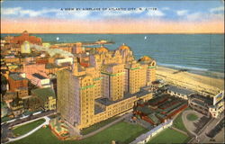 A View By Airplane Of Atlantic City Postcard
