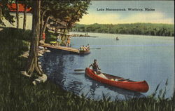 Lake Maranacook Postcard