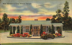 Main Entrance To Camp Stewart Postcard