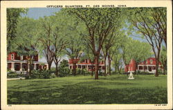 Officers Quarters Fort Des Moines, IA Postcard Postcard