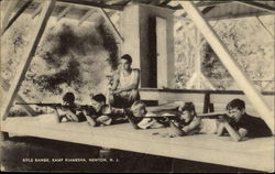 Rifle Range, Kamp Kiamesha Newton, NJ Postcard 