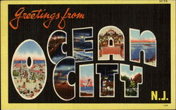Greetings From Ocean City Postcard