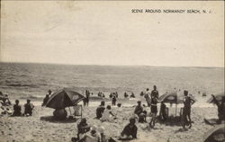 Scene Around Normandy Beach Postcard