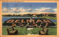 Flower Bed At Silver Lake Belmar, NJ Postcard Postcard