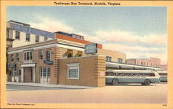 Trailways Bus Terminal Norfolk, VA Postcard Postcard