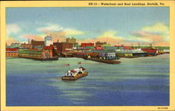 Waterfront And Boat Landings Postcard