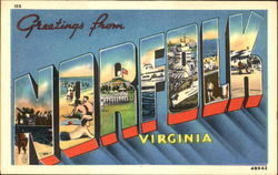 Greetings From Norfolk Virginia Postcard Postcard