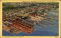 Newport News Shipbuilding And Dry Dock Co. Virginia Postcard Postcard