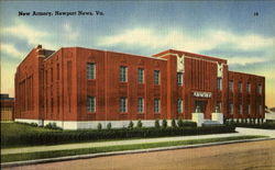 New Armory Newport News, VA Postcard Postcard