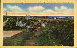 Target Practice At Fort Story Cape Henry, VA Postcard Postcard