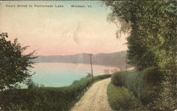 Court Street To Runnemede Lake Windsor, VT Postcard Postcard